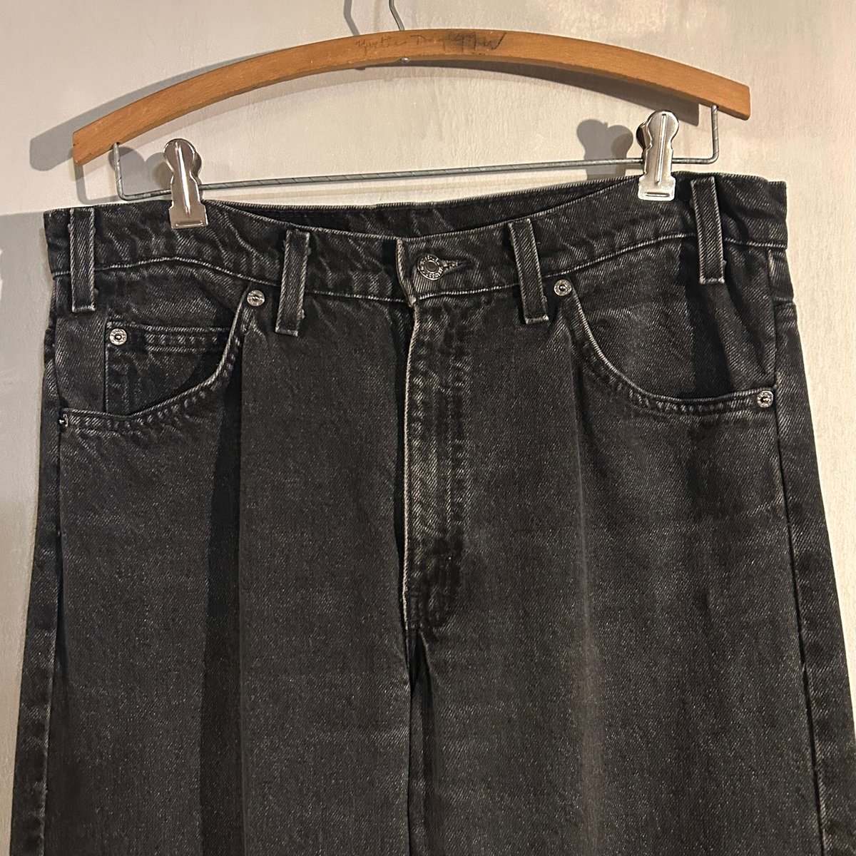 90s Levi's 505 後染め ブラックデニムパンツ 34×36 USA製 1994年