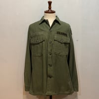 50s US MILITARY ユーティリティシャツ 月桂樹ボタン ミリタリーシャツ
