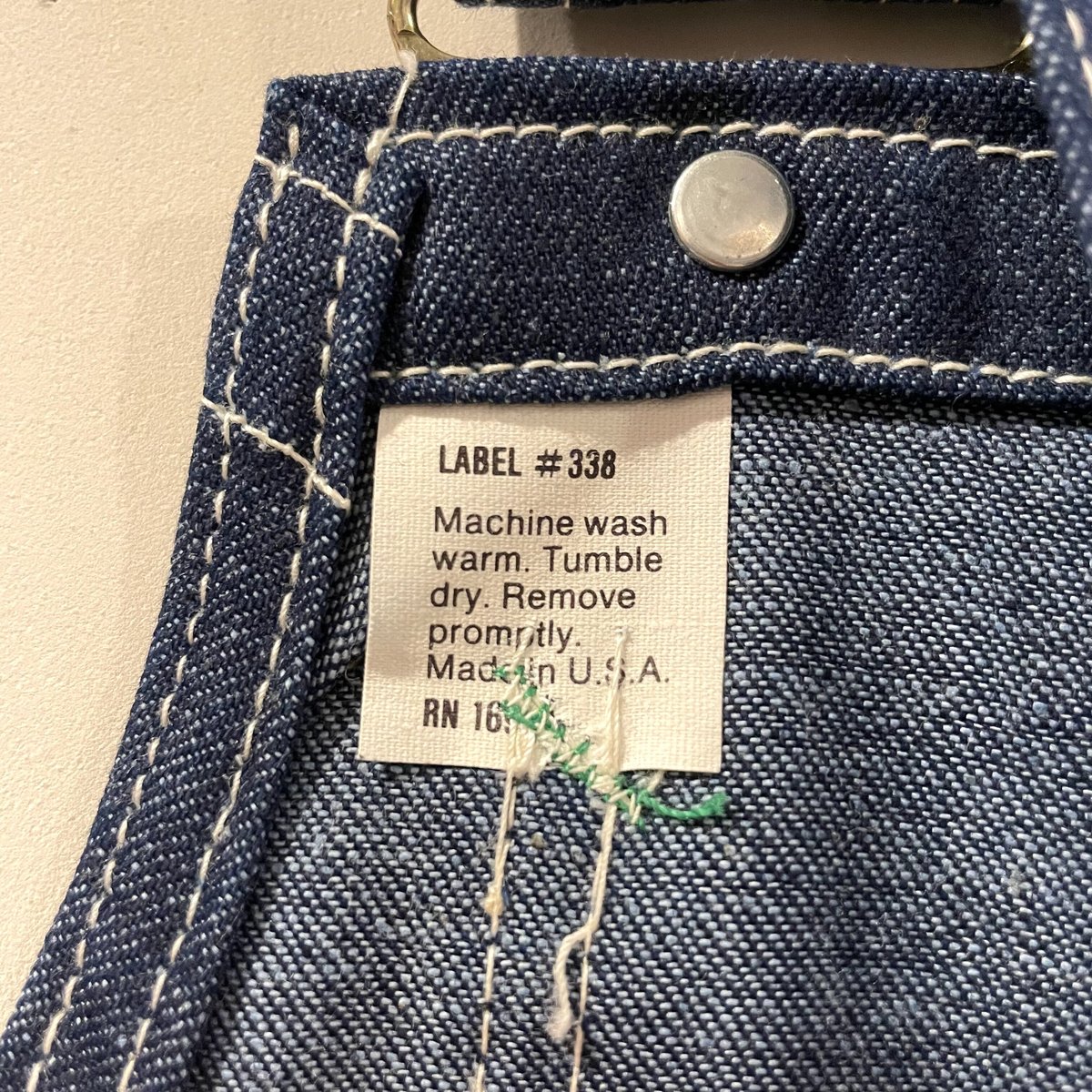 70s BIG SMITH デニムオーバーオール DEAD STOCK USA製 70年代 ビ
