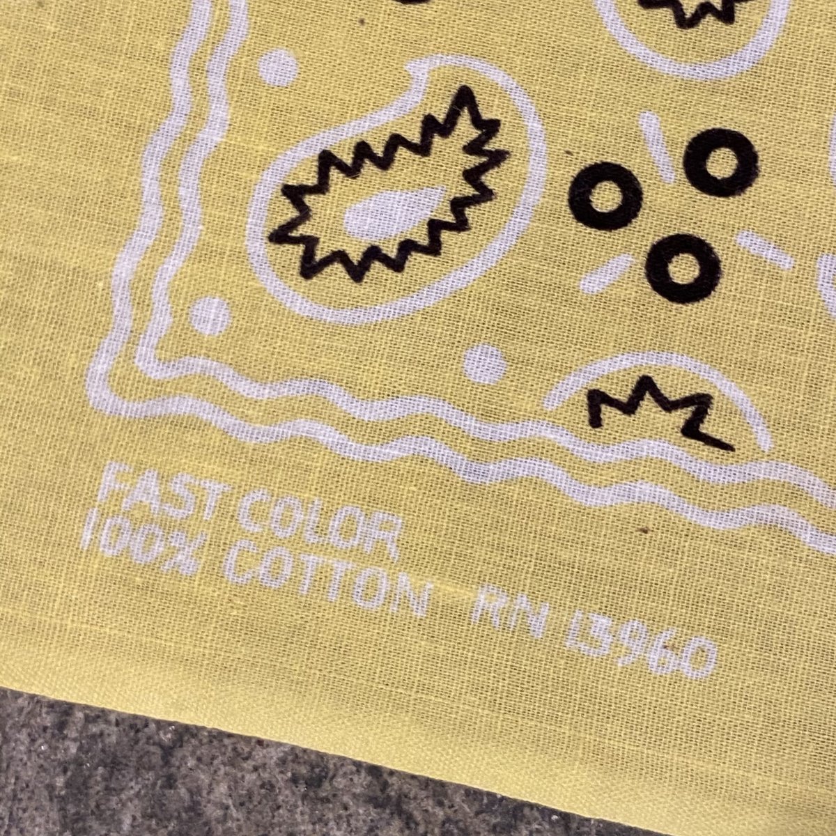 福袋セール】 60s USA製 BANDANA バンダナ クッキー柄vintage カフェ 福袋セール】 60s USA製 BANDANA バンダナ クッキー柄vintage カフェ