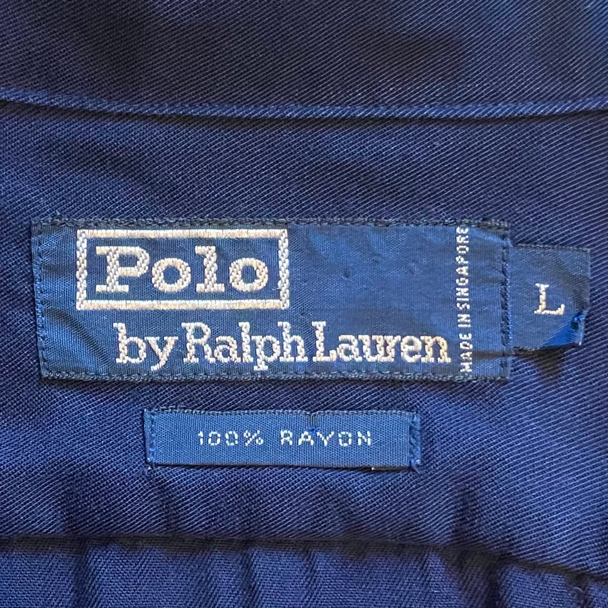 Polo by Ralph Lauren L/Sレーヨンシャツ ラルフローレン Size L
