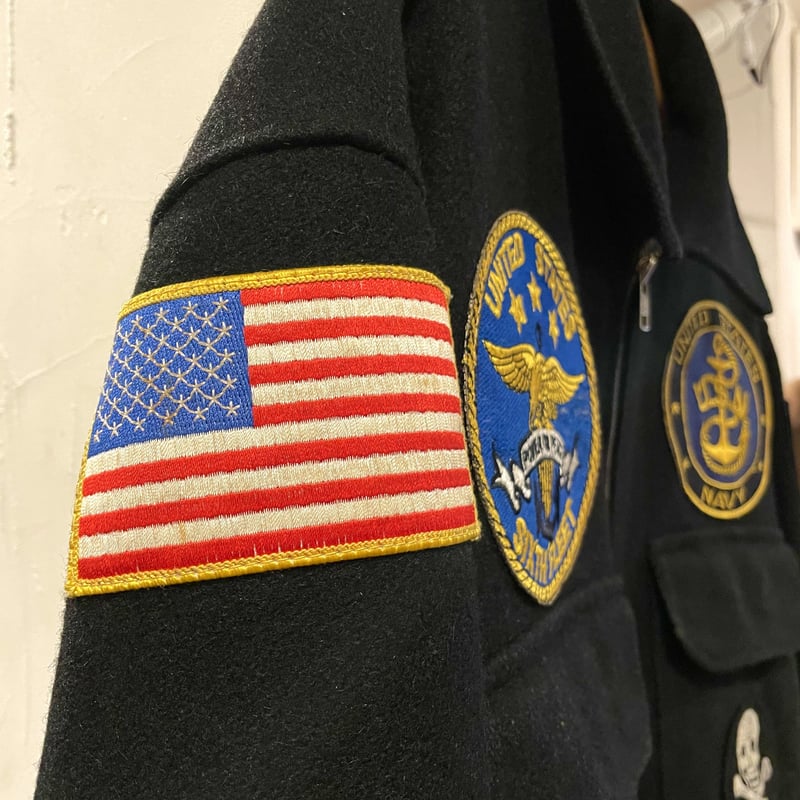 USNロゴ付きミリタリージャケット 楽天市場】実物 新品 デッドストック 米軍 U.S.NAVY フライ