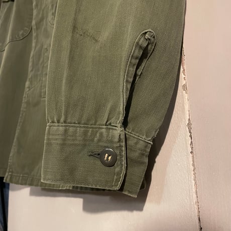 50s　USMC　P-53 HBT JACKET　マリンコープ　ヘリンボーンツイルジャケット　ミリタリージャケット　比翼　(S4465)