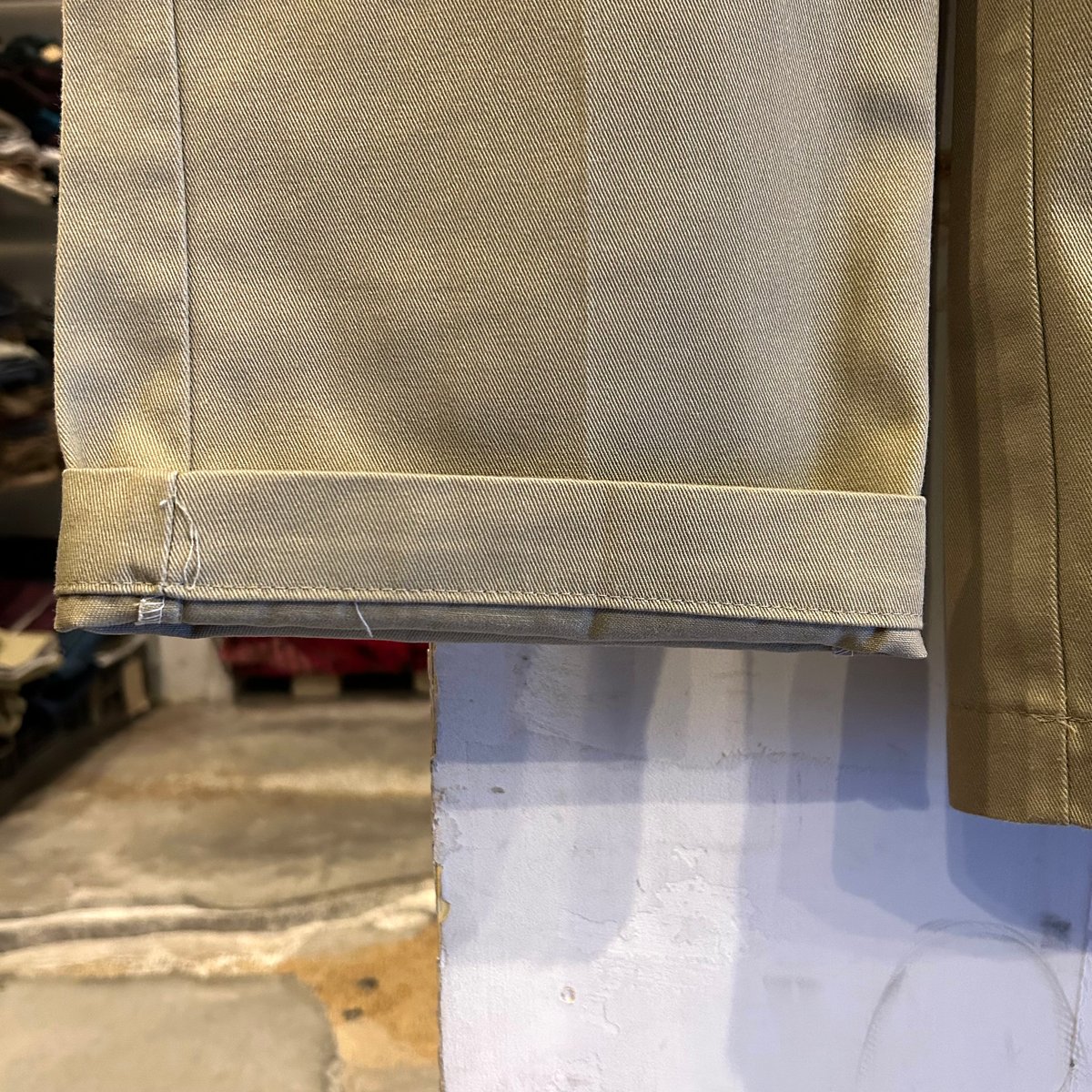 【USA製】Dickies 874 ワークチノパンツ　Talonジップ　ベージュ 90s Dickies 874 ワークパンツ ディッキーズ ベージュ TALON