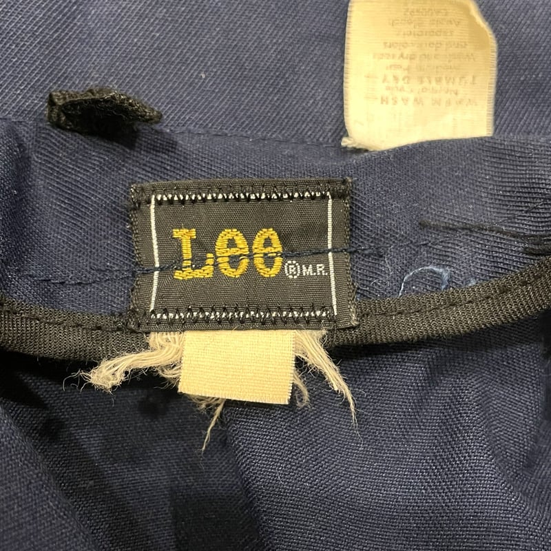 Lee work jacket棒talon zip70sワークジャケット Lee 70s ワークジャケット TALONジップ 紺 ポリエステルx