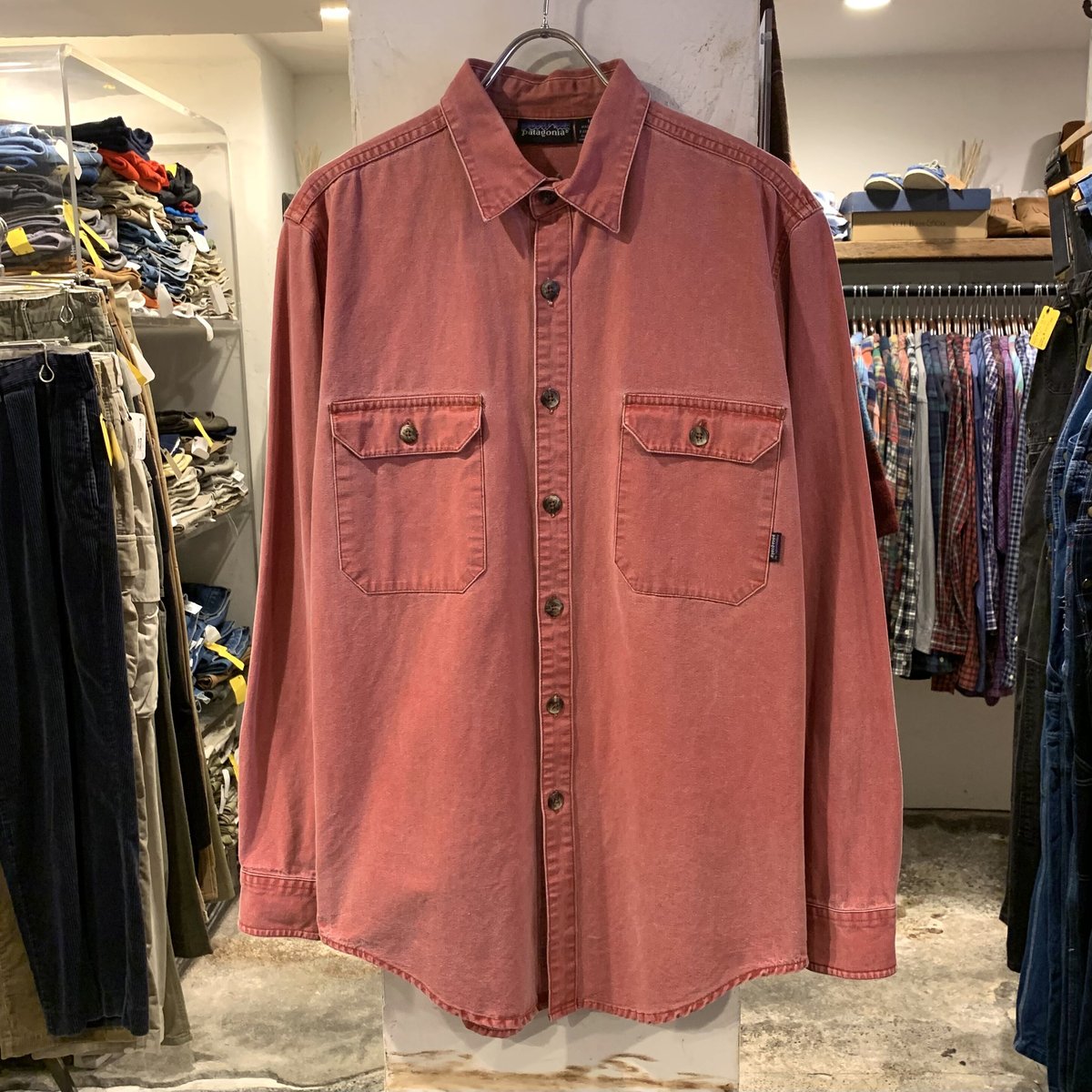 90s patagonia L/S コットンダックシャツ パタゴニア 長袖シャツ 90s patagonia L/S コットンダックシャツ パタゴニア 長袖シャツ