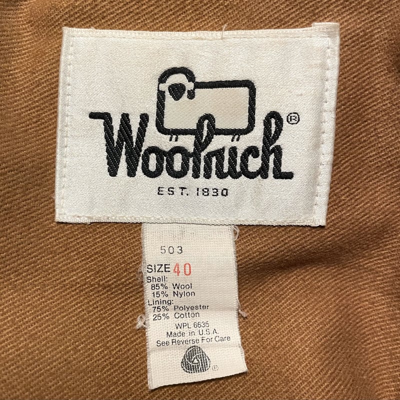 70s Woolrich ウール ハンティングジャケット USA製 マッキーノ 70s Woolrich ウール ハンティングジャケット USA製 マッキーノ