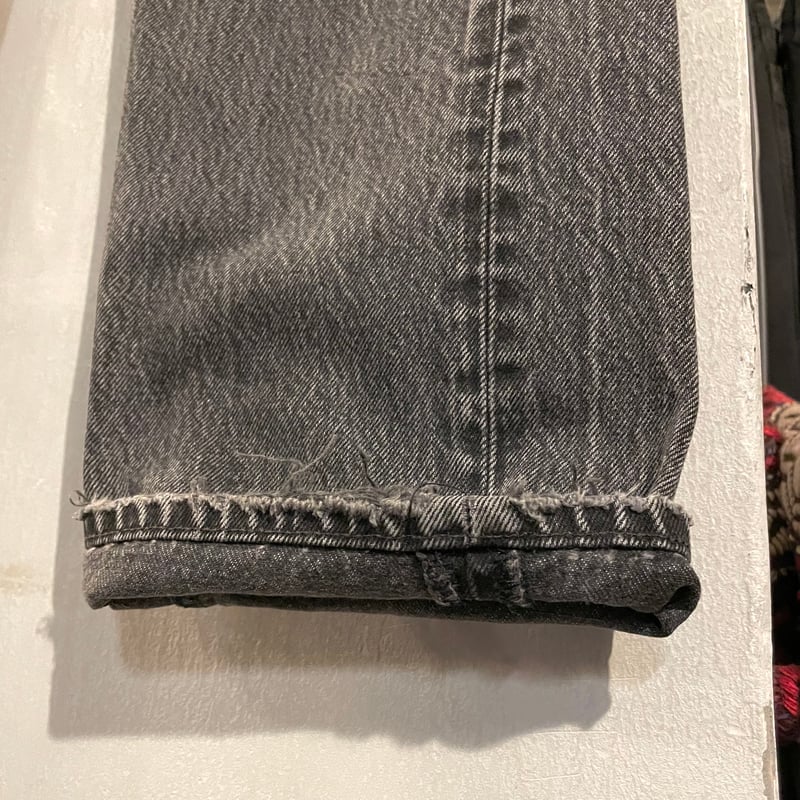 90s Levi's 501 後染め ブラックデニムパンツ 31×34 USA製 1996