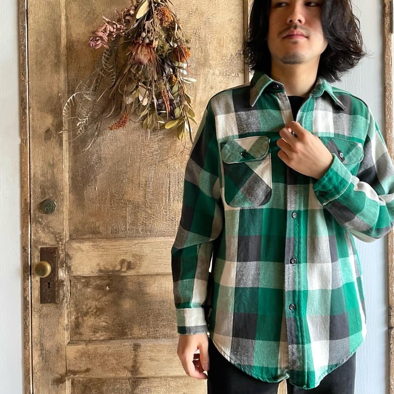 70s Mr.Leggs ネルシャツ USA製 コットンシャツ ワークシャツ 70s Mr.Leggs ネルシャツ USA製 コットンシャツ ワークシャツ