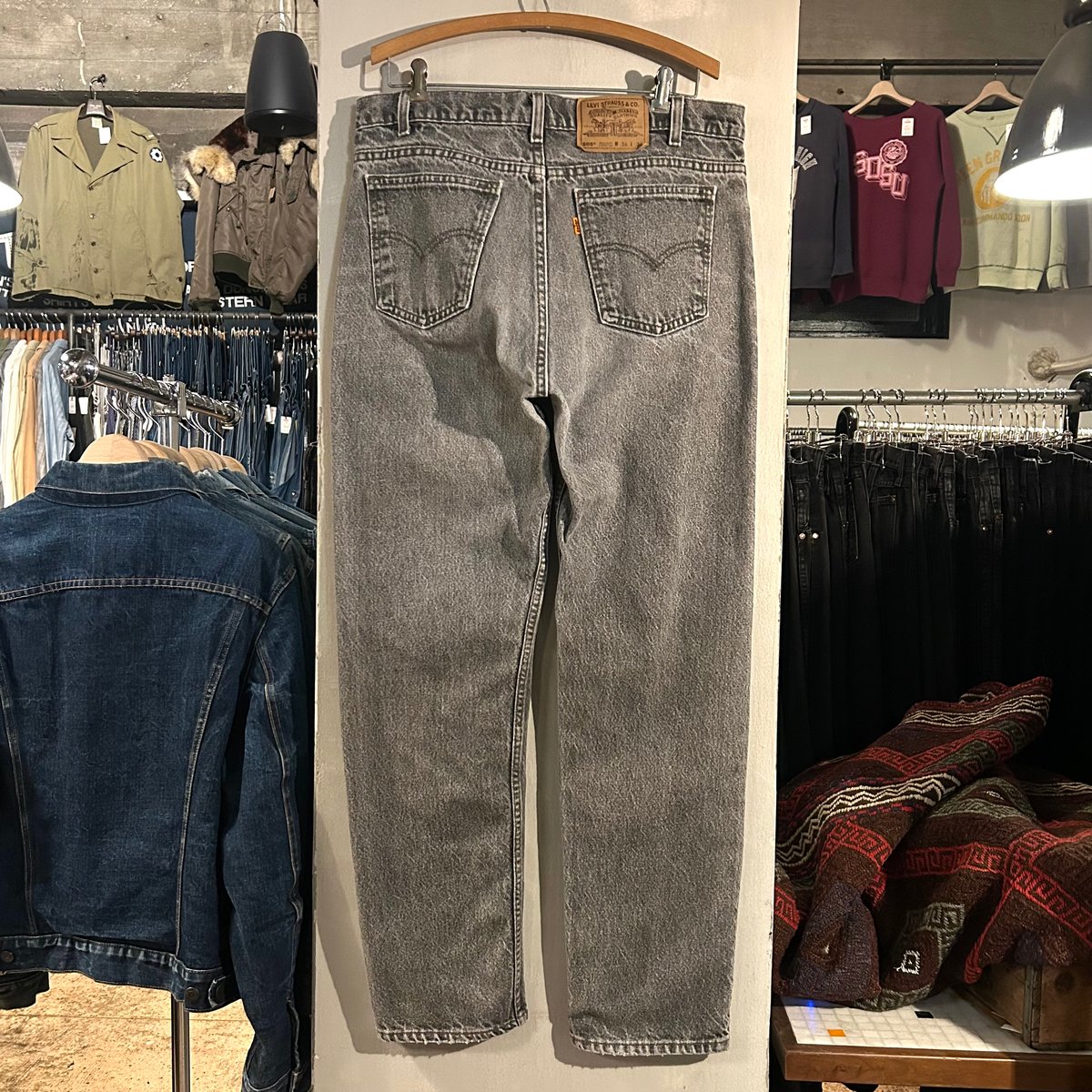 90s Levi's 505 先染め ブラックデニムパンツ 36×32 USA製 1995年