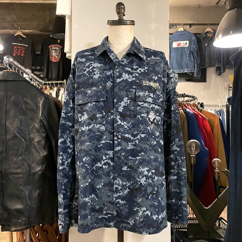 US NAVY BDUジャケット デジタルカモ柄 ミリタリージャケット 2007年