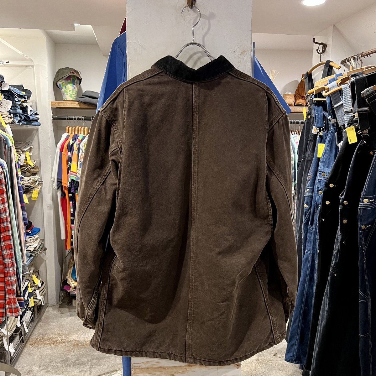 Carhartt チョアコート ミシガン ブランケット 茶 M カーハート 976c011f891ac902d20a03130401e5
