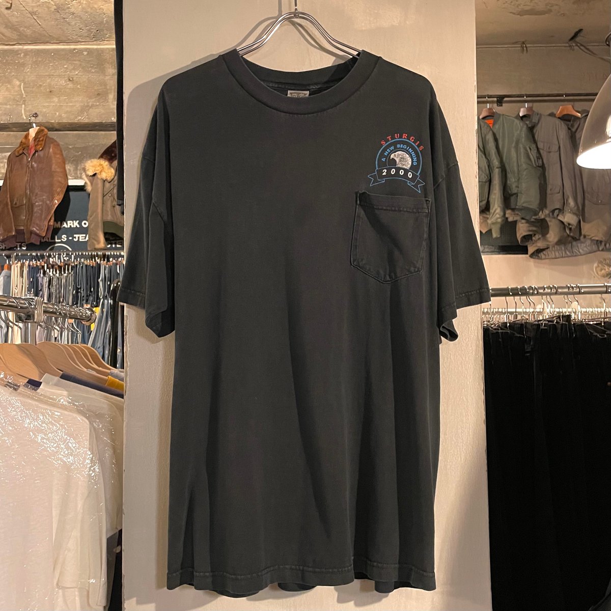 00s スタージスブラックヒルズラリー 3DエンブレムプリントTシャツ XL黒 00s スタージスブラックヒルズラリー 3DエンブレムプリントT