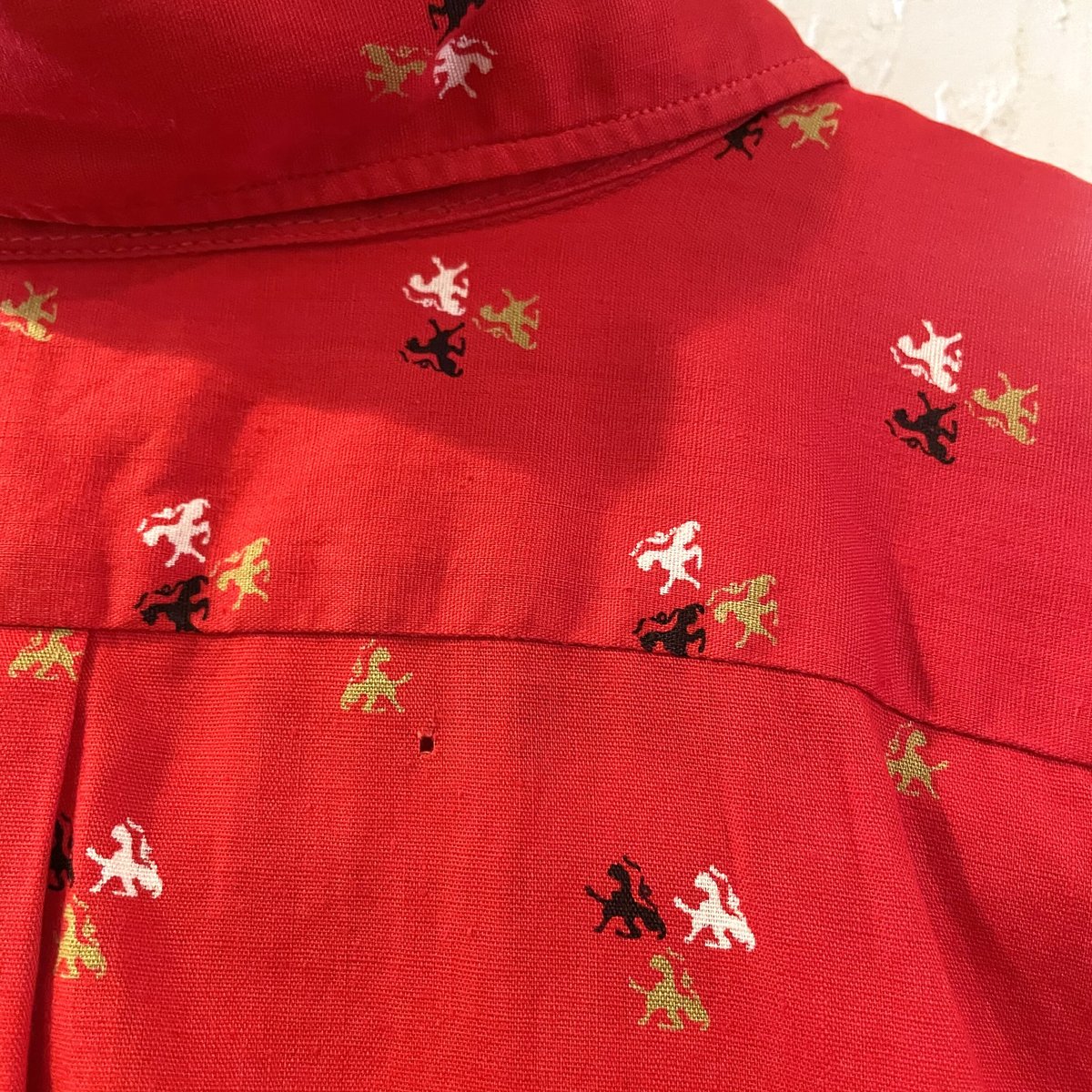 Bud Berma ボックスシルエット型 総柄シャツ ヴィンテージシャツ 50s