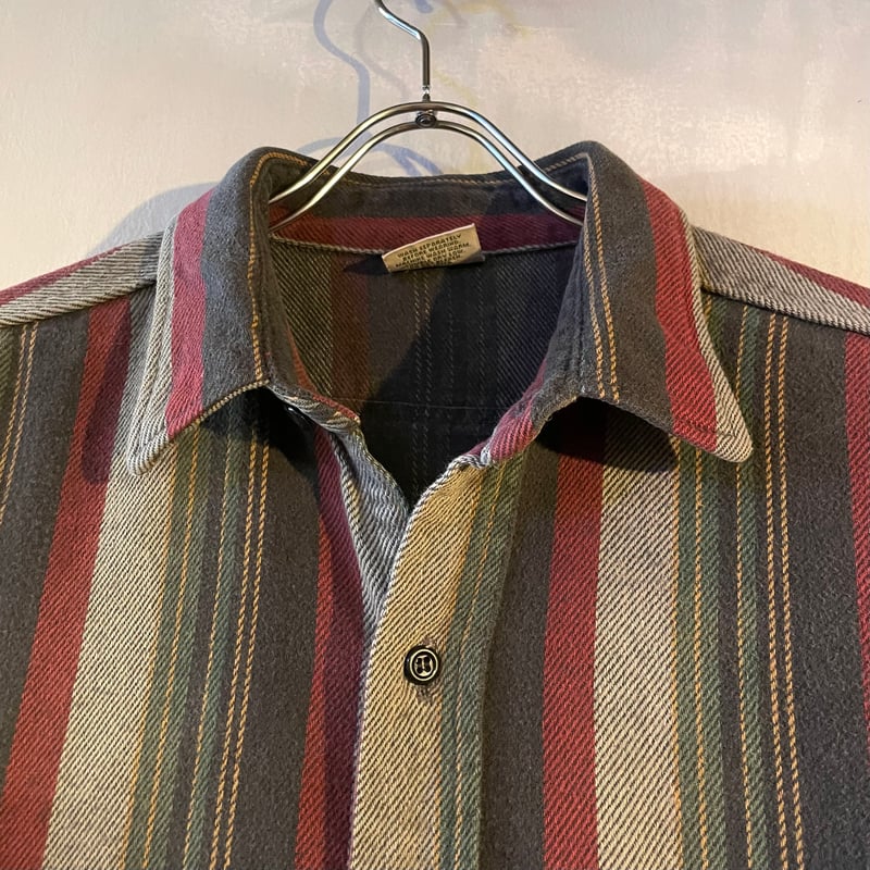 80s FIVE BROTHER L/S ネルシャツ USA製 Size XL ファイブブラザ