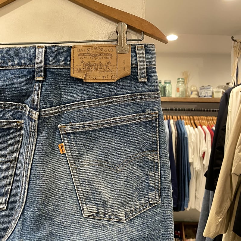 USA製 80s Levi's 517 ブーツカットデニムパンツ オレンジタブ Levi's 517 80年 リーバイス 517 ブーツカットデニム オレンジ