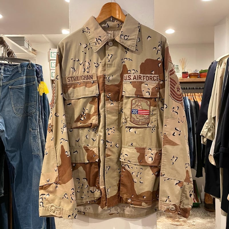 US AIR FORCE 80s アメリカ軍6Cデザート チョコチップカモ BDU