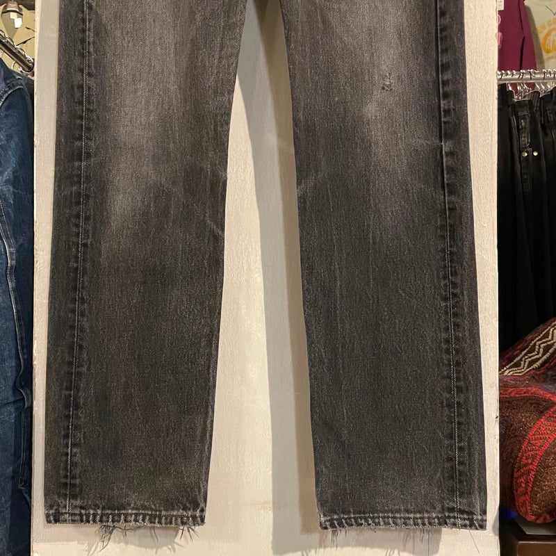 90s Levi's 501 後染めブラックデニム パンツ 30×32 USA製 FOR WO