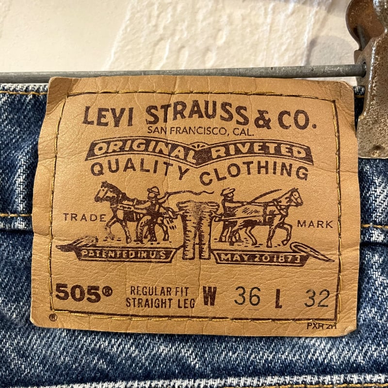 Levis 505 1996年 オレンジタブ テーパードシルエット ボタン裏662