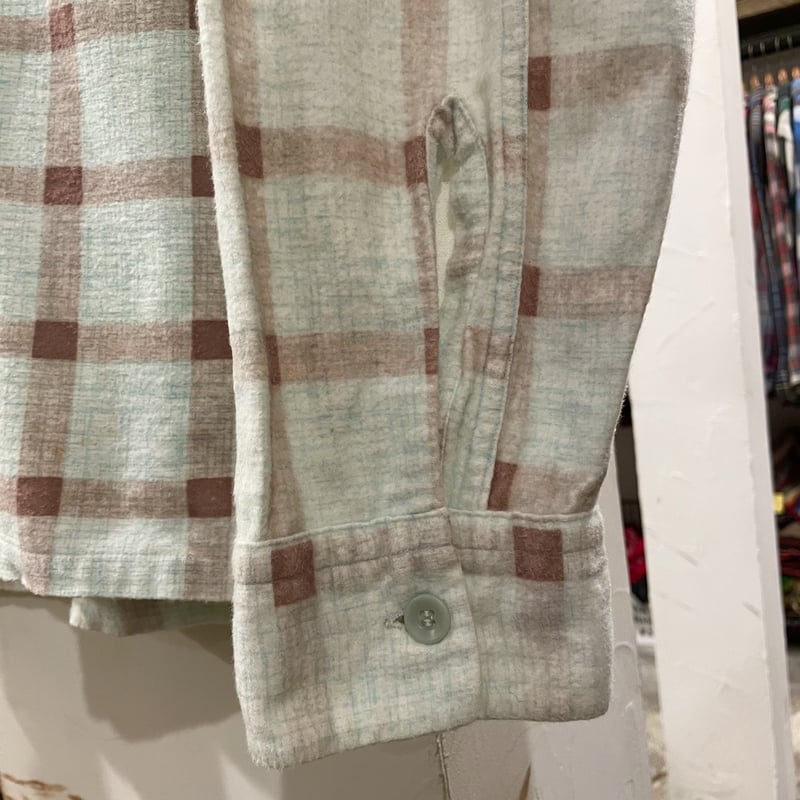 CAMPUS 50s USA製 プリントネル チェック柄 ボックスシルエット