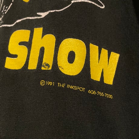 90s　FRUIT OF THE LOOM　S/S Tシャツ　USA製　Size XL　BLUEGRASS　CUSTOM AUTO SHOW　S&S TIRE FIRESTONE　(S4406)