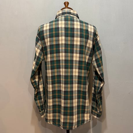80s　BIG MIKE　L/S ネルシャツ　ビッグマイク　チェックシャツ　(S5398)