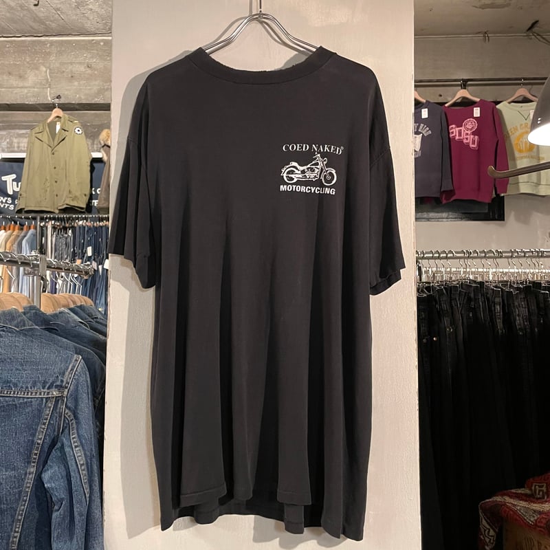 80s~ COED NAKED S/S バイクTシャツ MOTORCYCLE USA製 Siz