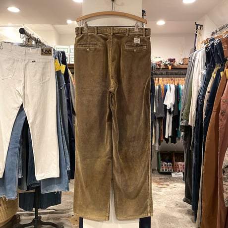 90s〜　POLO by Ralph Lauren　コーデュロイパンツ　焦げ茶　SCOVILL ジップ　ラルフローレン　(S1489)