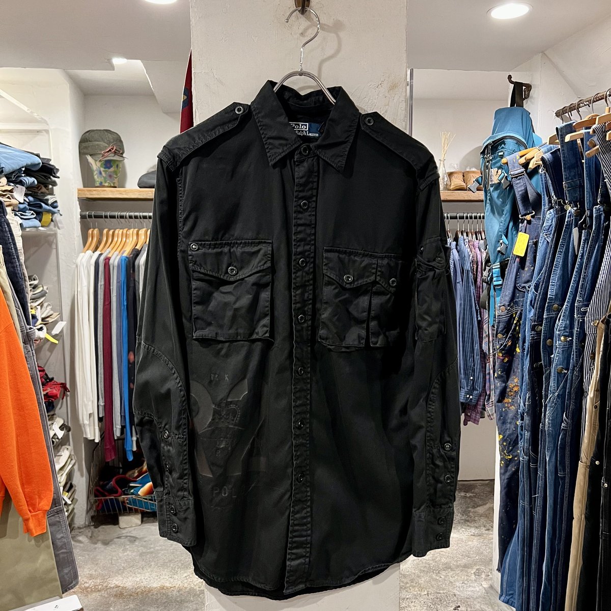 POLO Ralph Lauren サファリシャツ ラルフローレン プリント 袖 