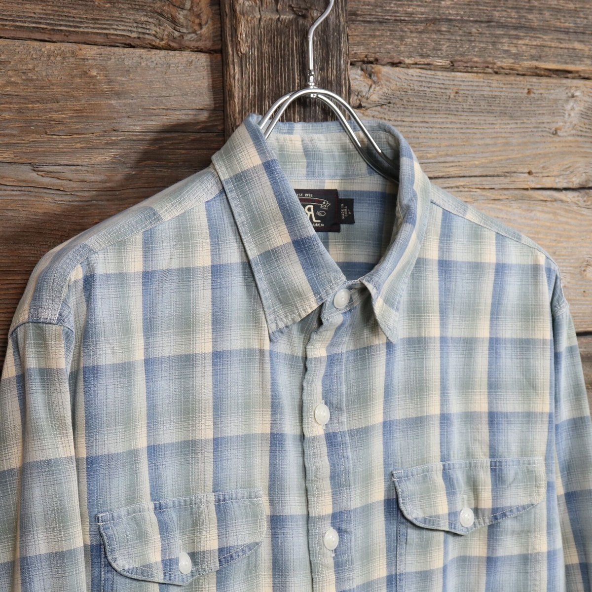 RRL RALPH LAUREN チェック柄 ロングスリーブシャツ ダブルアールエル 