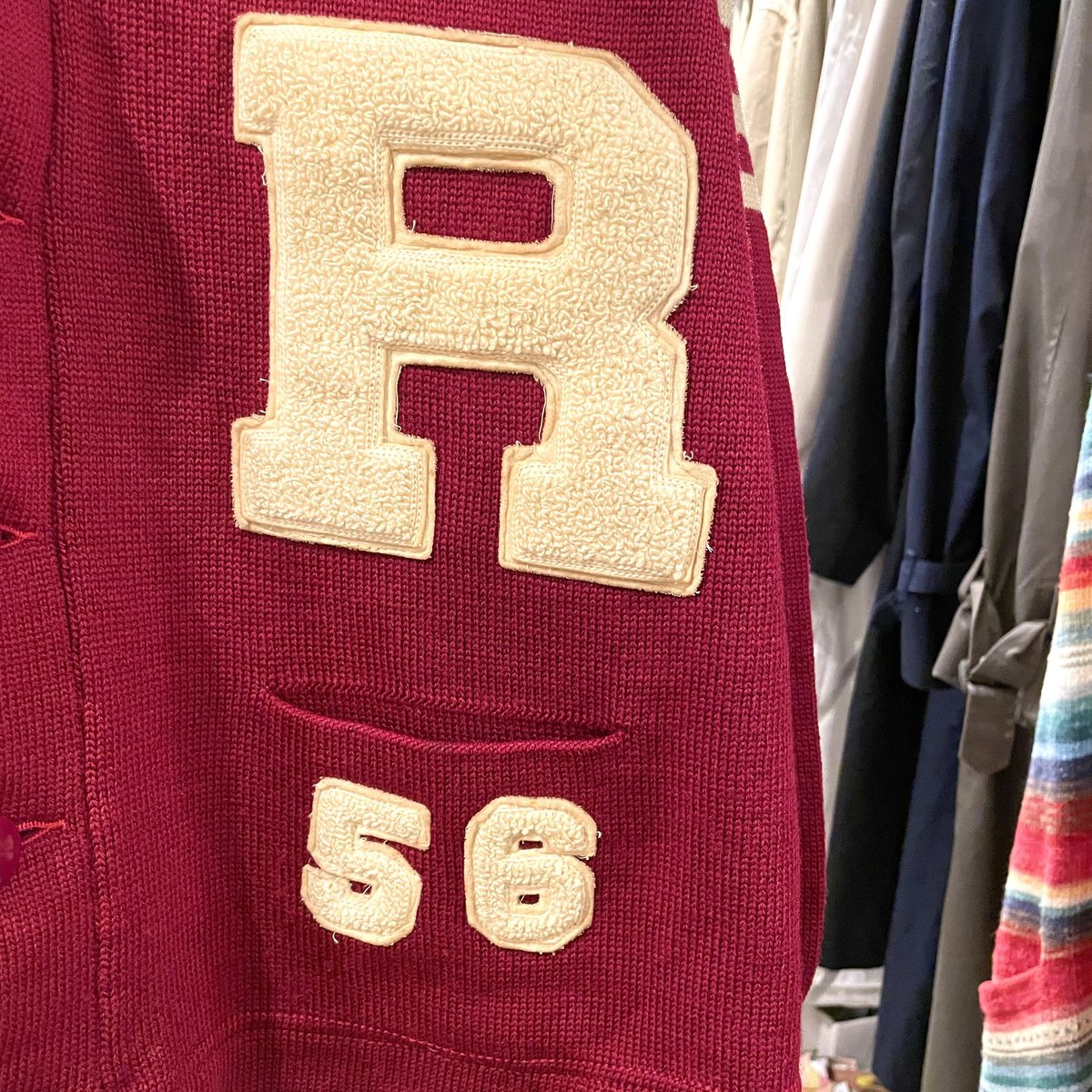50~60's Dehen ヴィンテージ レタードカーディガン 50's Dehen Vintage Lettered Cardigan ヴィンテージレタード