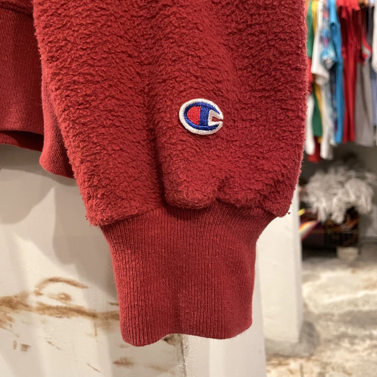 90s Champion インサイドアウトスウェット クルーネック ワイン 90s Champion インサイドアウトスウェット クルーネック ワイン