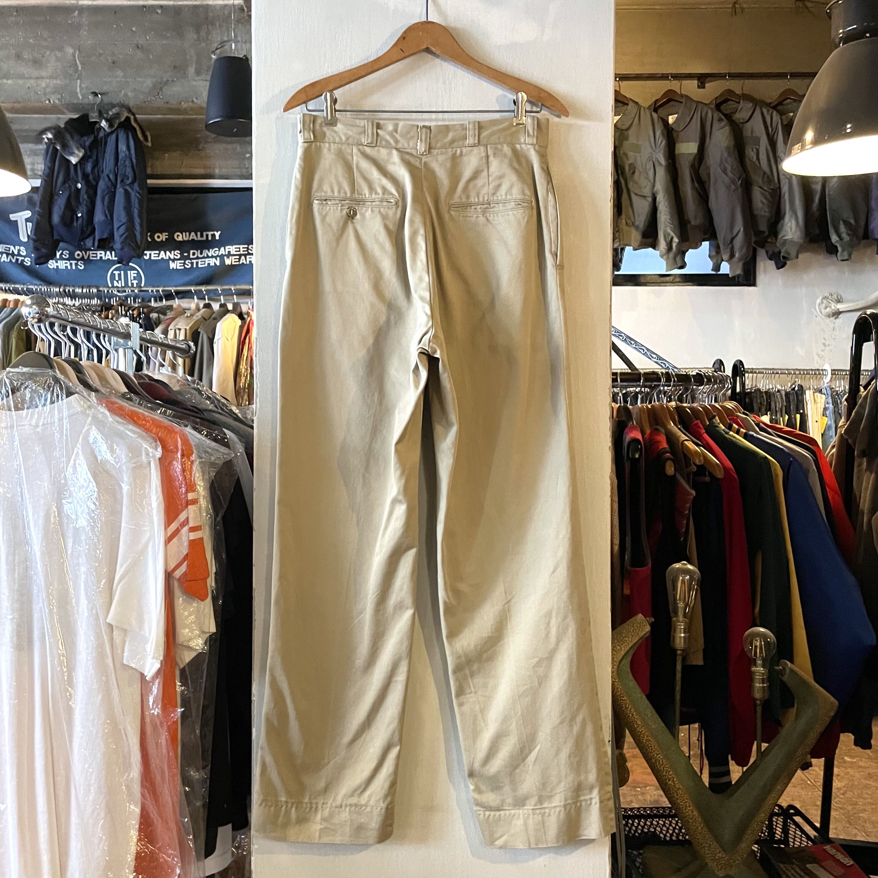 【米軍実物】60s US ARMY チノパン トラウザーズ RAPIDジップ original