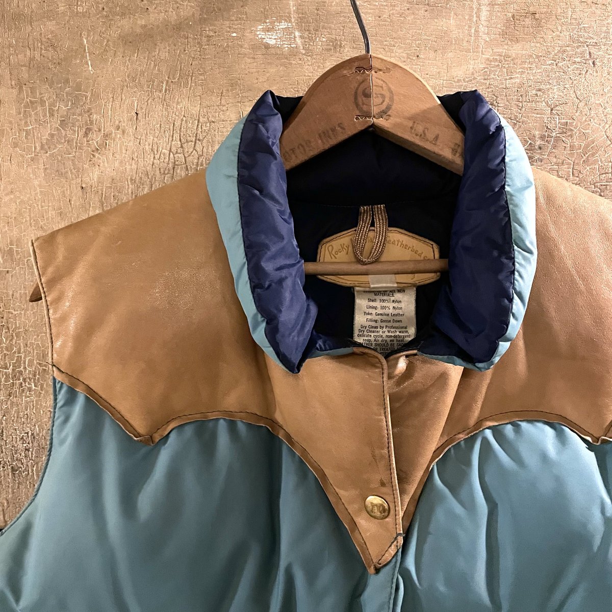 70s Rocky Mountain Featherbed Co. ダウンベスト USA製 グ...