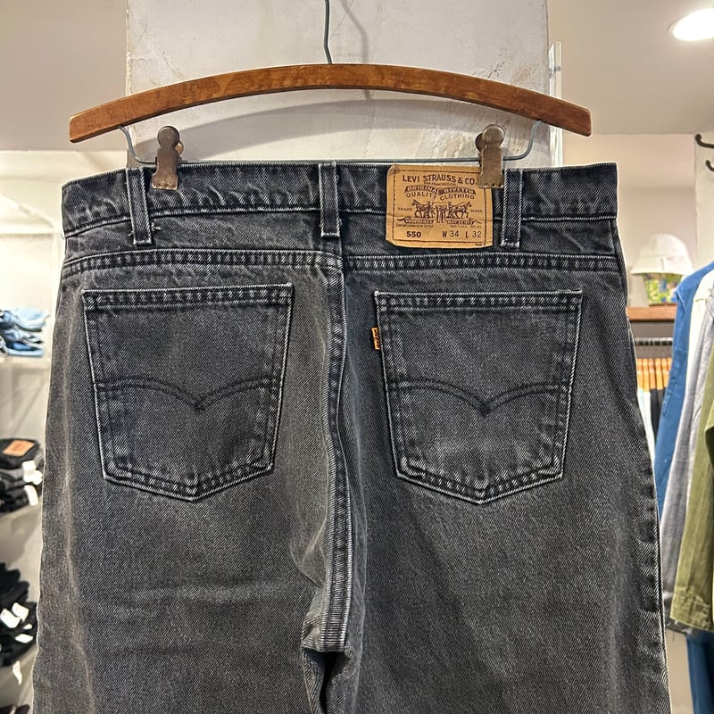 90s Levi's 550 4159 リーバイス ブラックデニムパンツ 34×32 USA製