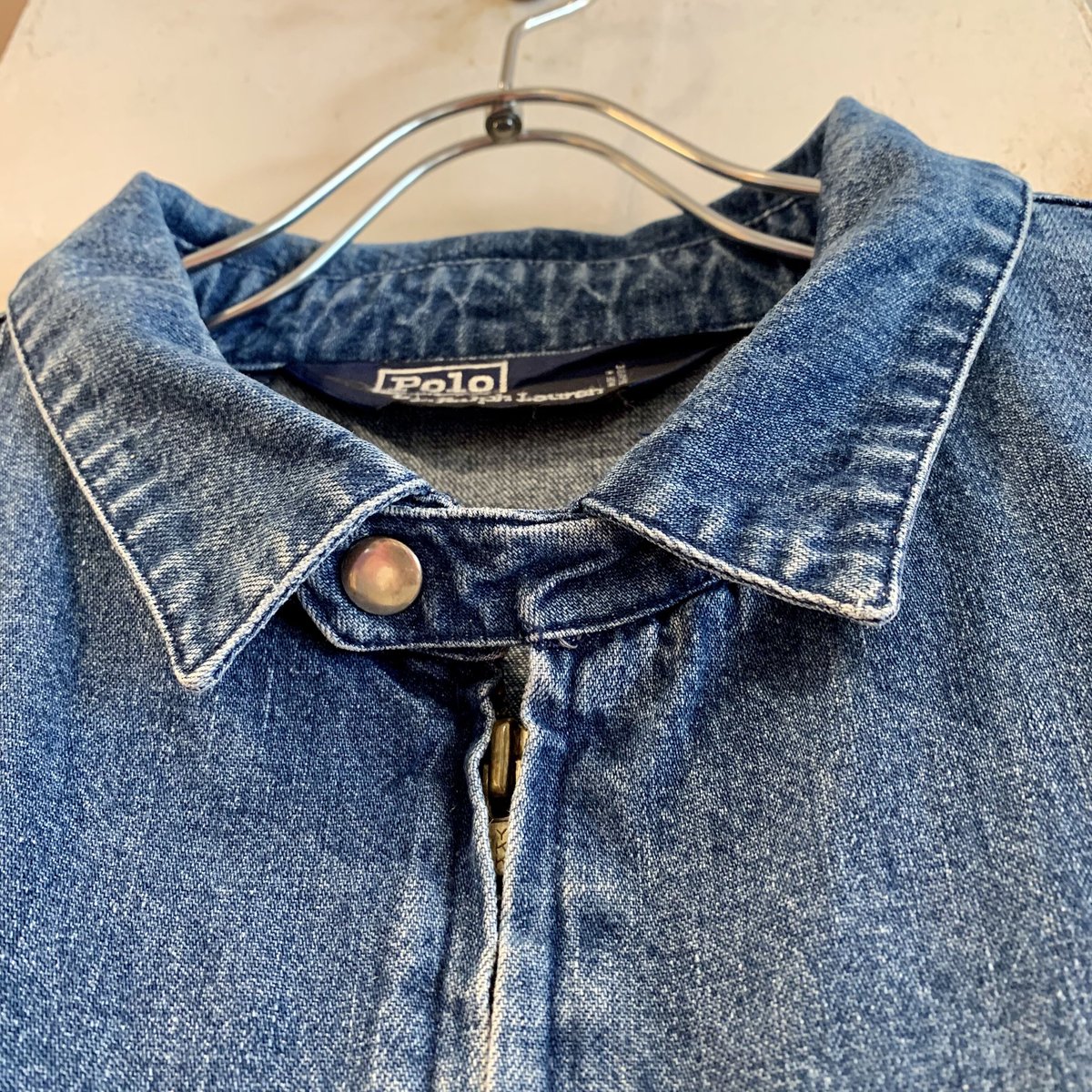 90s POLO by Ralph Lauren デニム スウィングトップ チン 90s POLO by Ralph Lauren デニム スウィングトップ チン