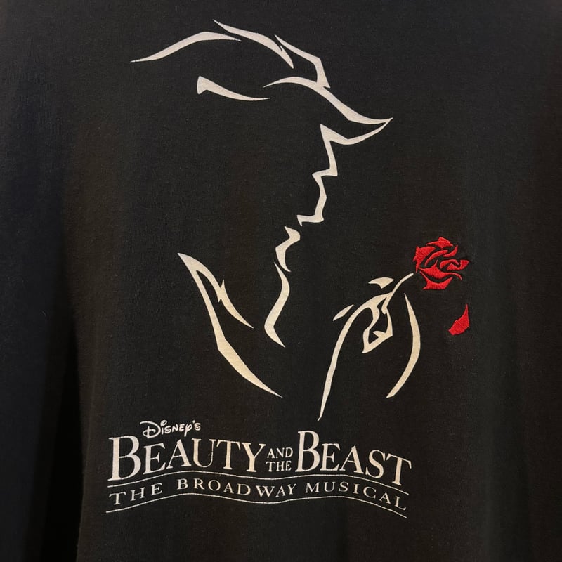 90s S/S Tシャツ BEAUTY AND THE BEAST THE BROADWAY