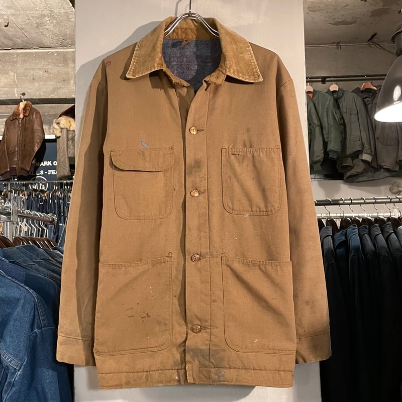 70s BLUE BELL カバーオール USA製 チョアコート Size 40 ブルー 70s BLUE BELL カバーオール USA製 チョアコート Size 40 ブルー