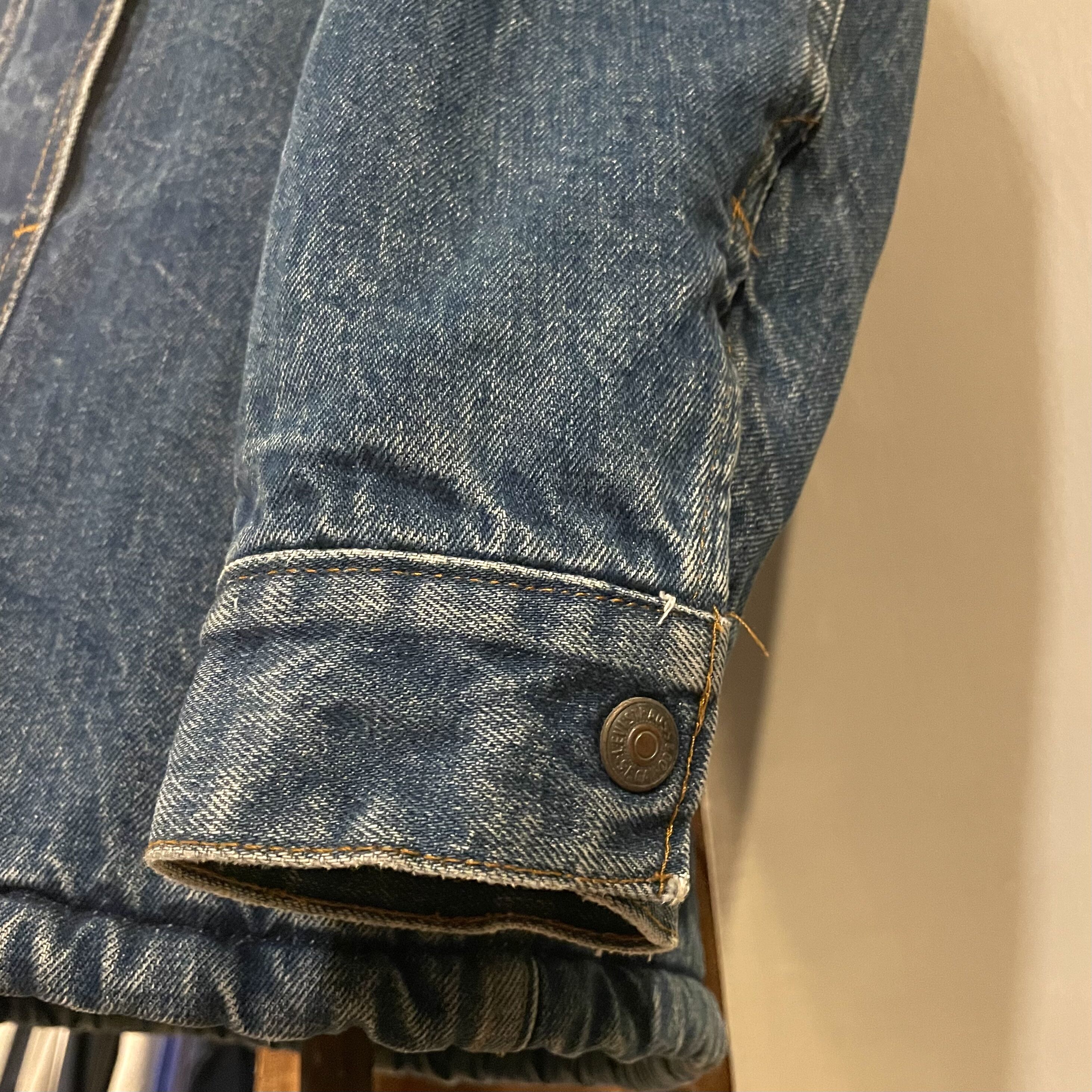 80s Levi's 71605-0217 デニムボアジャケット ロング丈 USA製 リーバイ