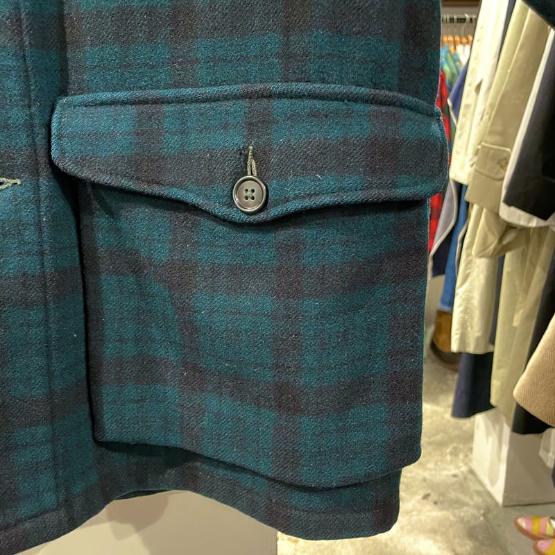Woolrich 50s 黒タグ ウールジャケット ブラックウォッチ ウール