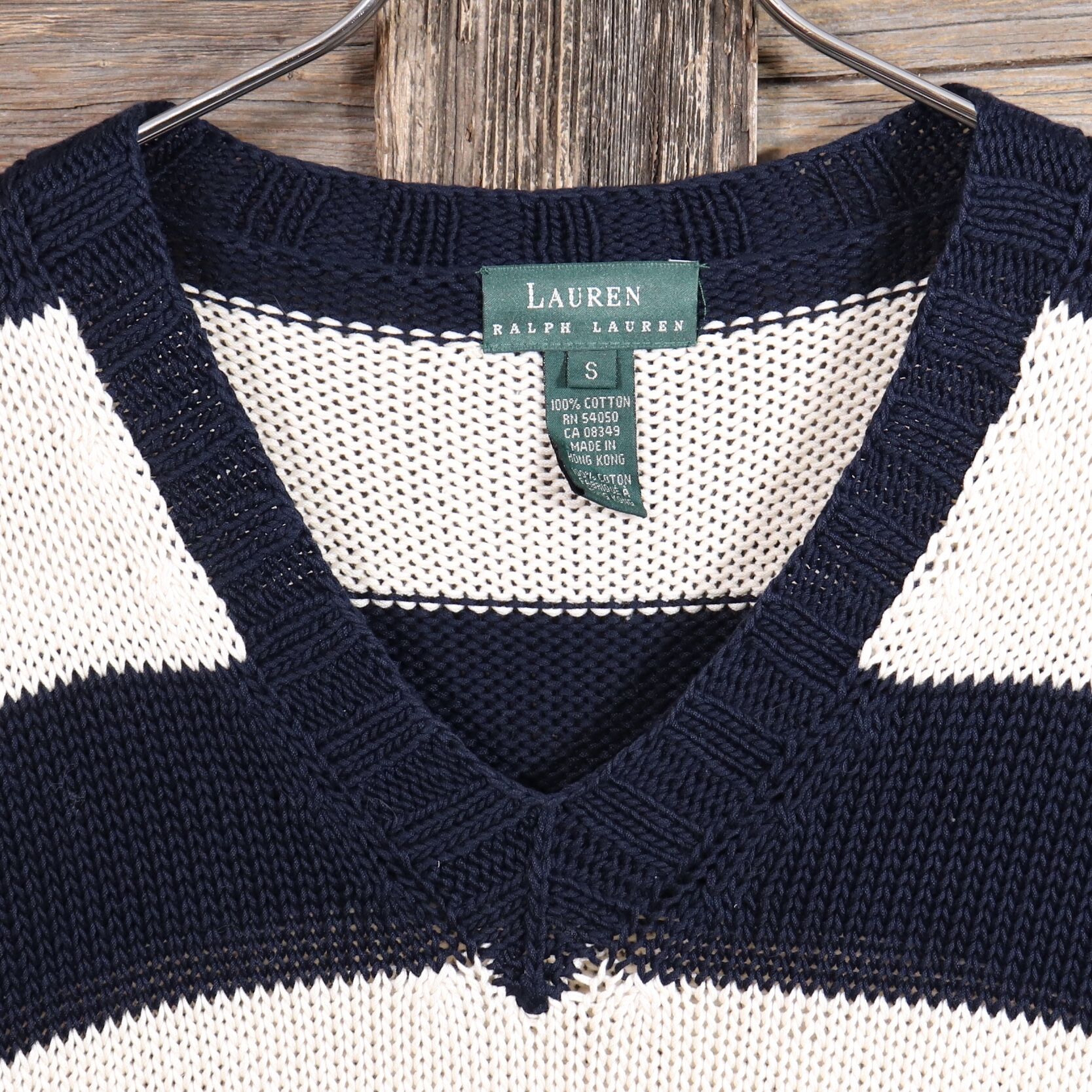 LAUREN Ralph Lauren ボーダー柄 コットンニット セーター ラルフ