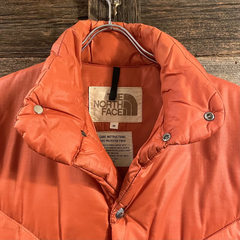 70s north face ダウンベストusa製茶タグノースフェイス少し小さめ