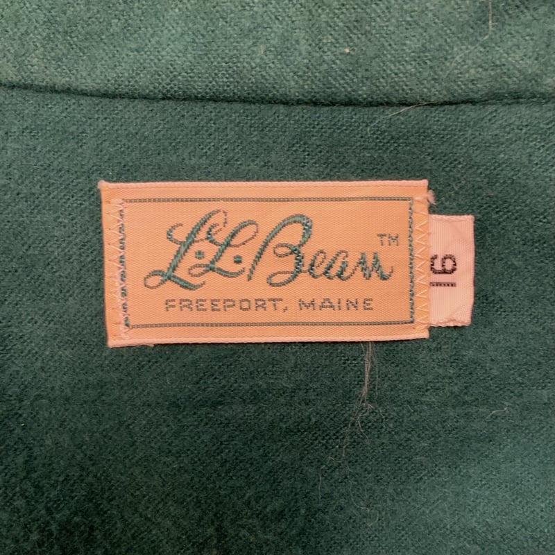60s~ L.L.Bean ロングスリーブ コットンシャツ 筆記体タグ 60s~ L.L.Bean ロングスリーブ コットンシャツ 筆記体タグ