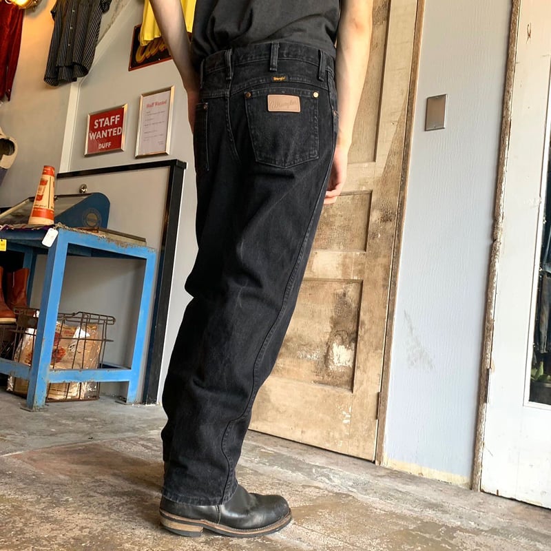 Wrangler 936WBK ブラックデニムパンツ 31×30 ラングラー (S2549)
