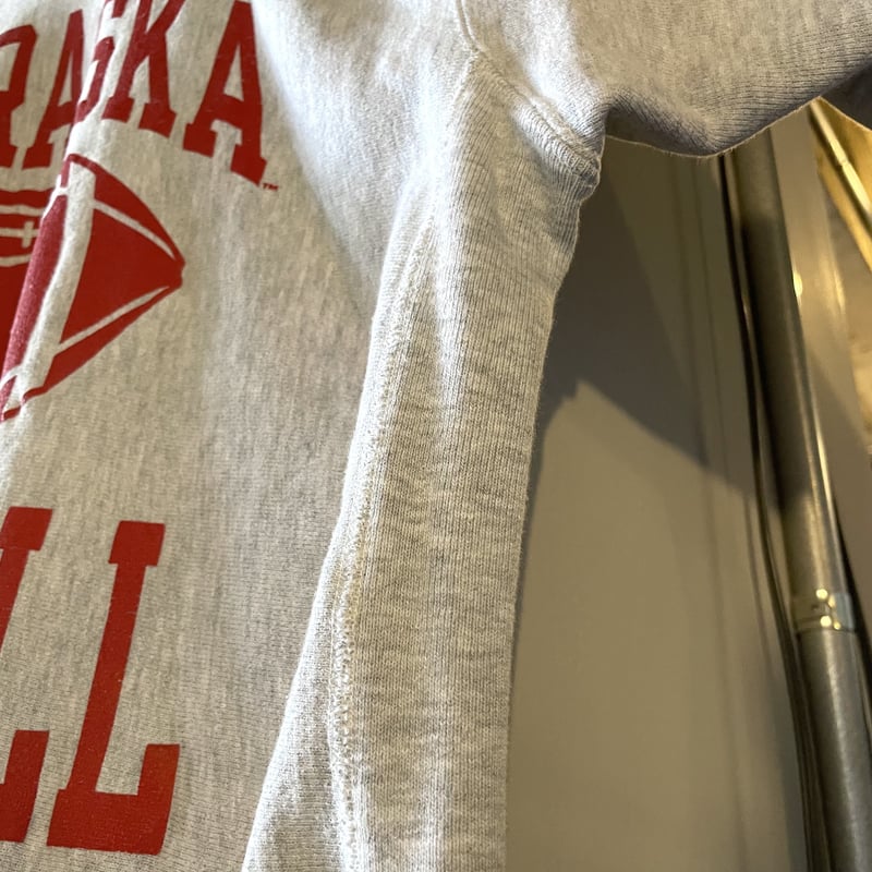 90s Champion REVERSE WEAVE \"グレー×レッド\" 90s Champion リバースウィーブ Reverse Weave グレー 3段
