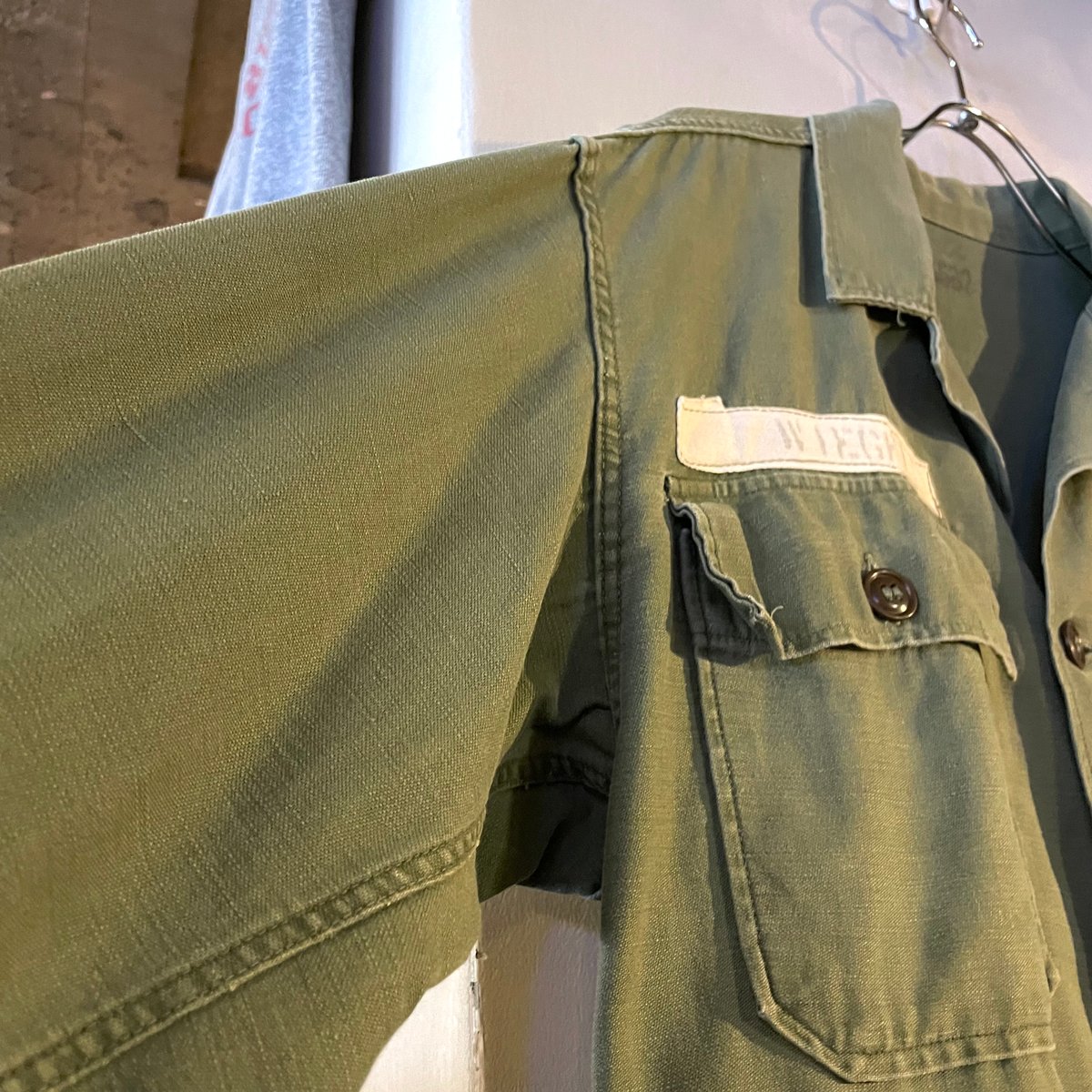 50s US ARMY ユーティリティシャツ 筒袖1st Type 前期 OG 107 COT 50s US ARMY ユーティリティシャツ 筒袖1st Type 前期 OG 107 COT