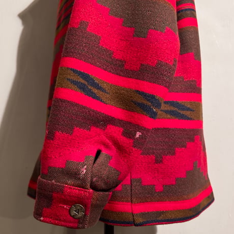 PENDLETON　NATIVE JACKET　Size L　ネイティブ ジャケット　ペンドルトン　赤　(S4919)