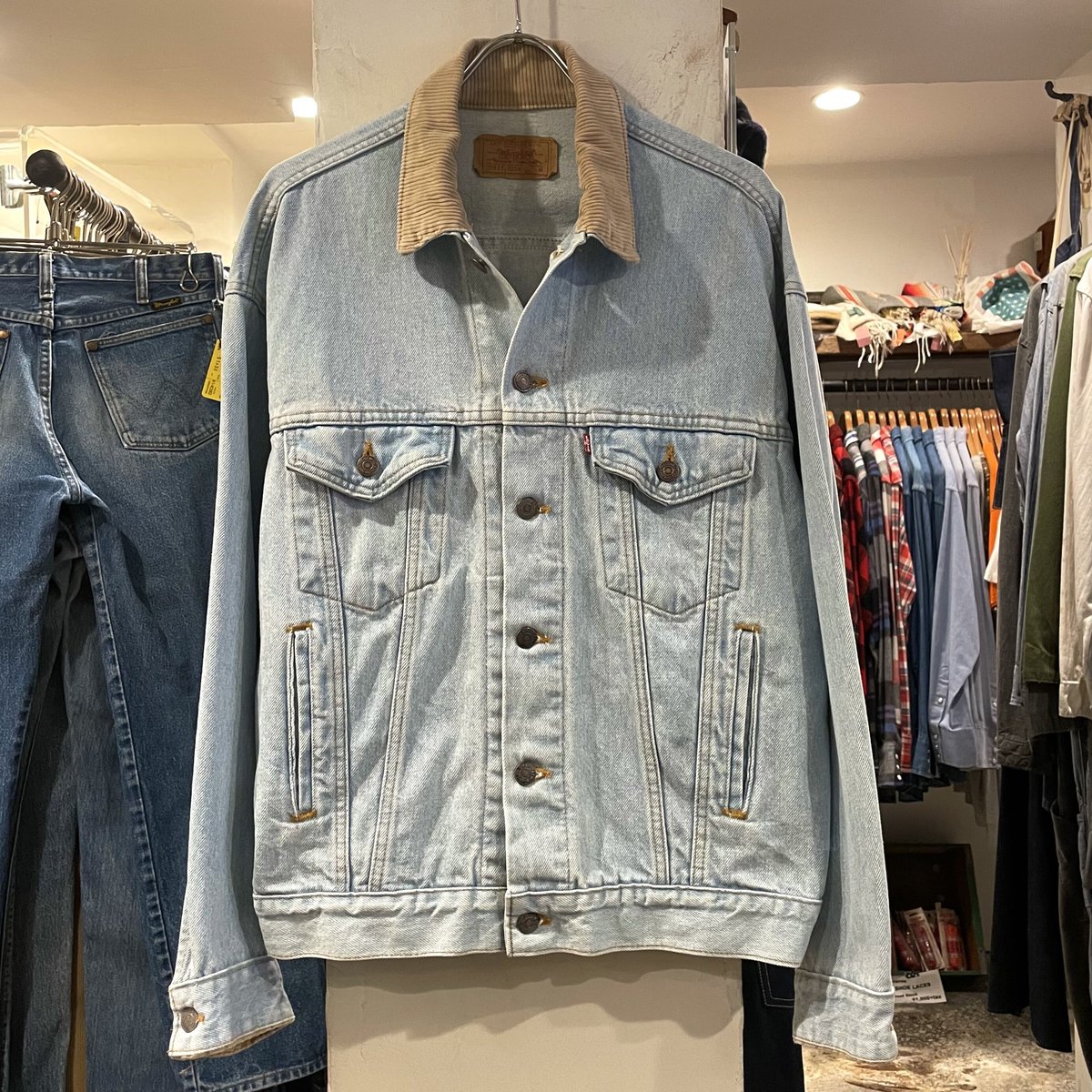 90s Levi's 70517-0234 リーバイス デニムジャケット 襟コーデュロイ US...