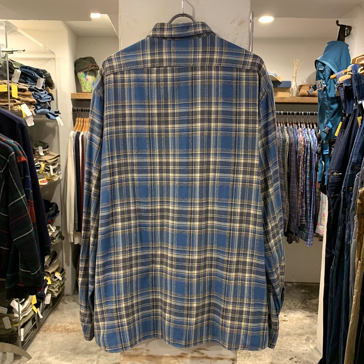 RRL ラルフローレン ギンガム チェック ネルシャツ チンスト マチ付き RRL ラルフローレン ギンガム チェック ネルシャツ チンスト