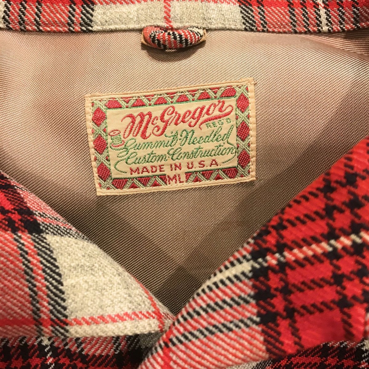 McGREGOR 筆記体タグ ウールシャツ 40s USA製 マクレガー | DUFF